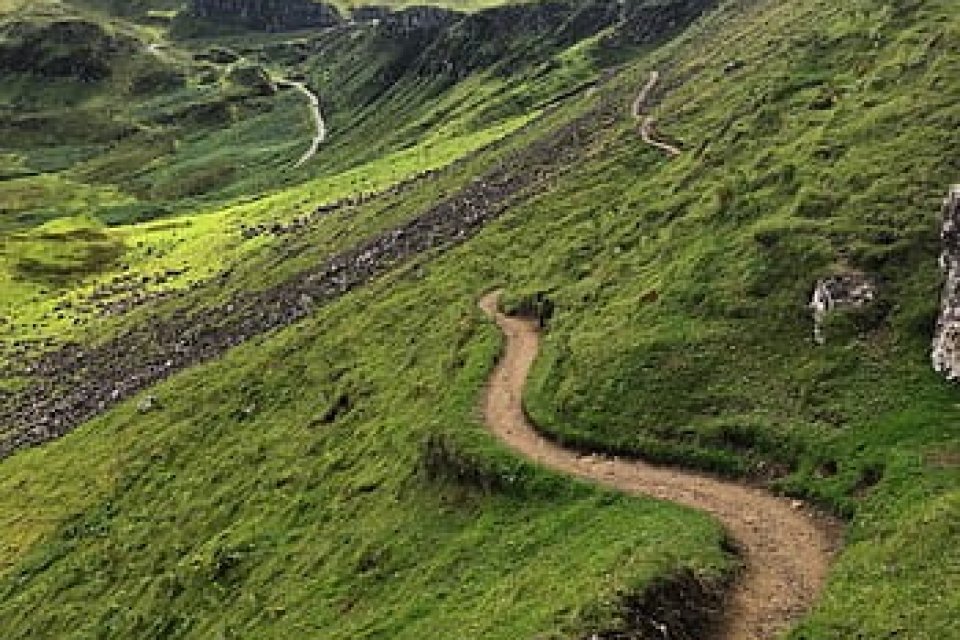 Path in hills