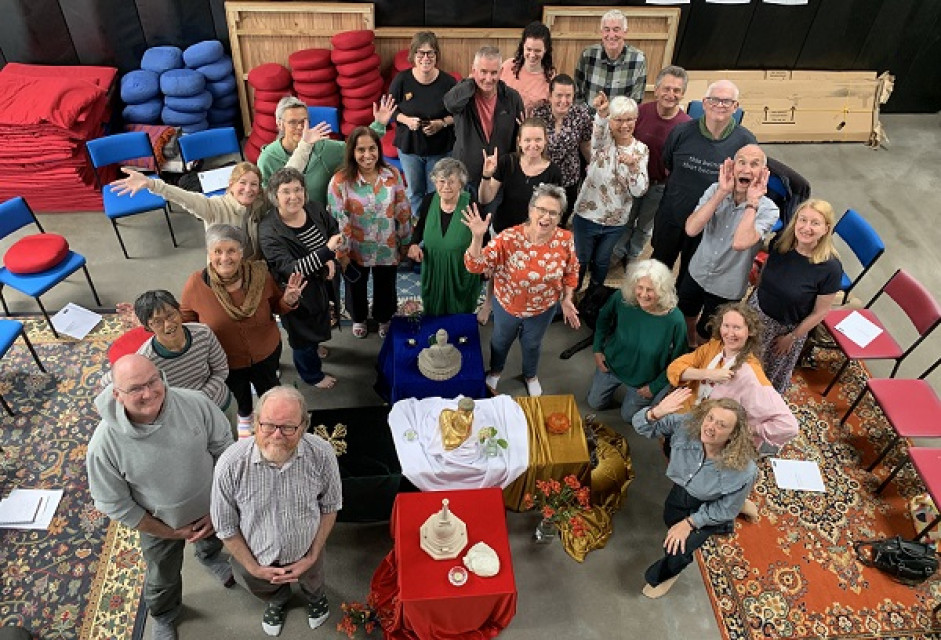 Some of the Auckland sangha at our centre (ABC)