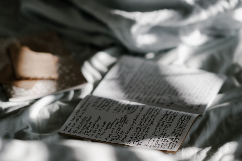 sunlight on book